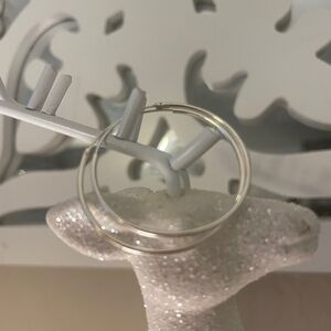 Sterling Silver Hoop Earrings NIB